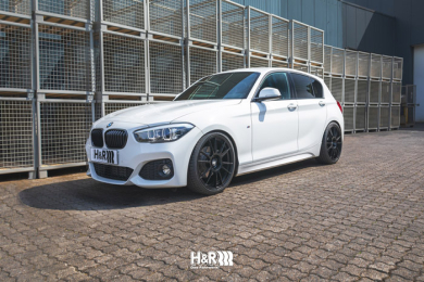 BMW F20 lowered on H&R Coilover