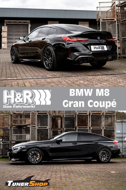 H&R lowering springs BMW M8 Gran Coupé