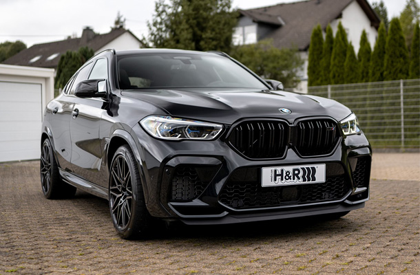 BMW X6 M (F96) lowered with H&R springs