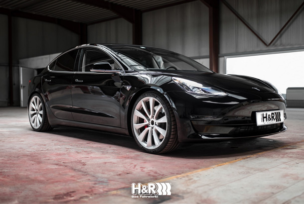 H&R lowering springs for Tesla Model 3