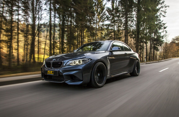 BMW M2 with ST XTA plus 3 Coilover